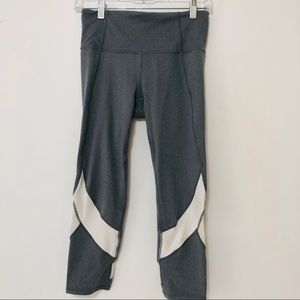 Athleta Powervita Capri Legging with Mesh Detail